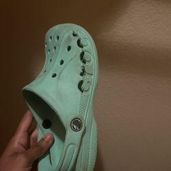 Teal Crocs