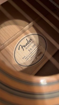 Fender acoustic guitar