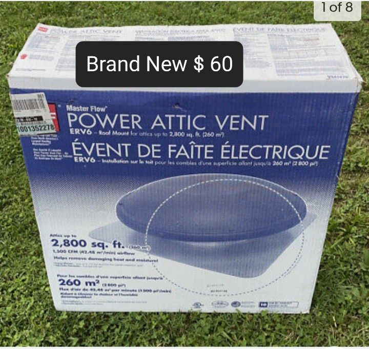 Brand New Power Attic Vent EGV6/ ERV6