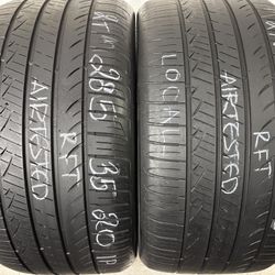 2 Tires 285 35 20 Hankook Ventus S1 Noble2 Run Flat 