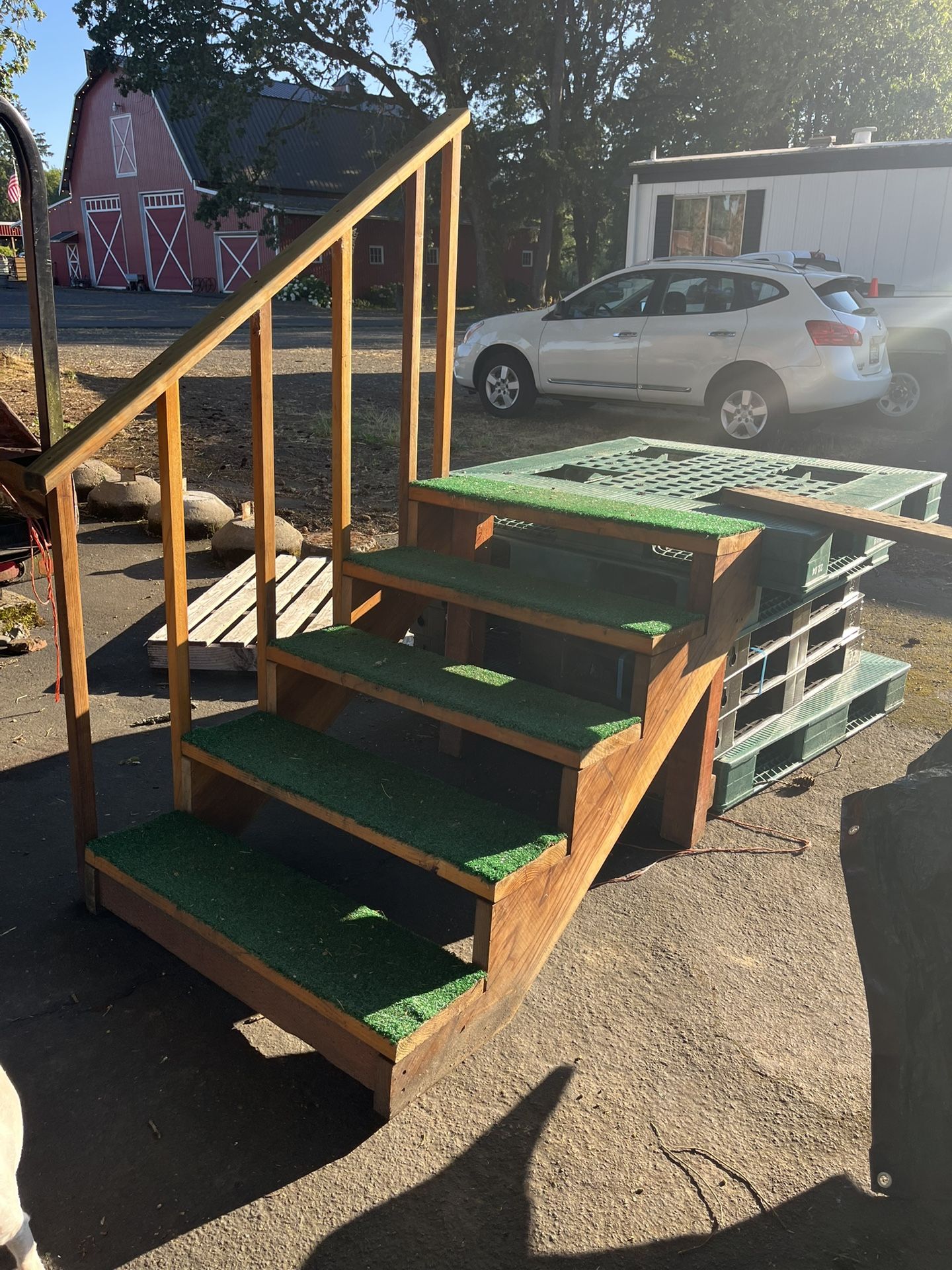 Custom Built Stair/steps With Hand Railing. 5 Steps Great For RV Or Mobil home Quality Material And Craftsmanship. $170 Ridgefield WA