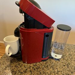Nespresso Vertuo Next Coffee & Espresso Maker by De'Longhi - Cherry Red