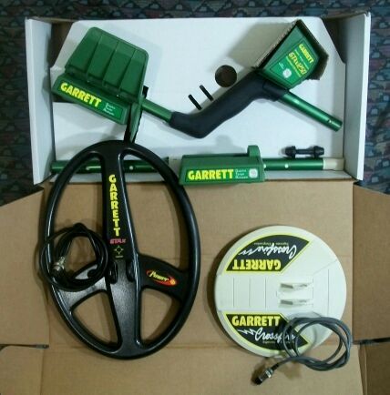Garrett GTAx 1250 Power Master Metal Detector w/Double D and Stock Coils