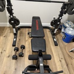 WEIDER - Bench Press / Squat Rack / Preacher Curls
