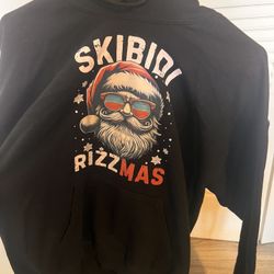 men’s size medium “skibidi rizzmas” hoodie