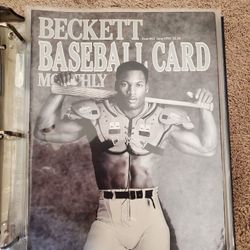 Binder Of 1990 Beckett Baseball Card Monthly (Jan-Dec  1990)