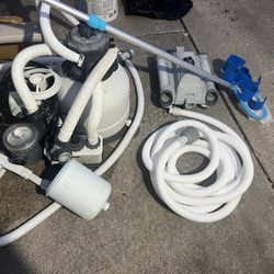 Pool Filter Sand/salt  Plus Vaccum 