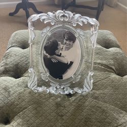 Mikasa Princess Crystal Frosted Wedding Picture Frame