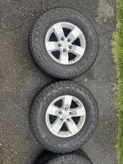4 OEM Ram 1500 17” Wheels + Falken Wildpeak A/T4W Tires 265/70R17