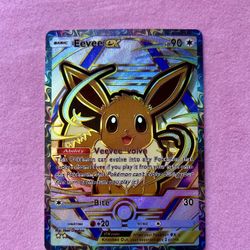Eevee – Golden Glow Evolution Holographic Art Pokémon Card ✨