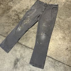 Gray Carhartt Work Pants 