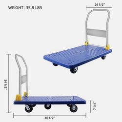 Platform Truck with 1320lb Weight Capacity for Loading and Storage
