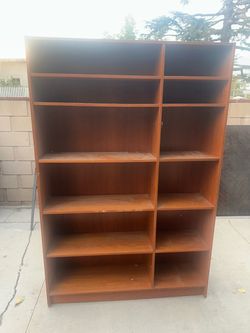 Tall Wood Shelf Book Shelf Storage Shelf 6ft by 4ft 1 ft Deep Just Dusty