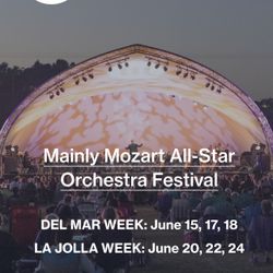 Mainly Mozart tickets VIP Table For 4, Sat 6/17 