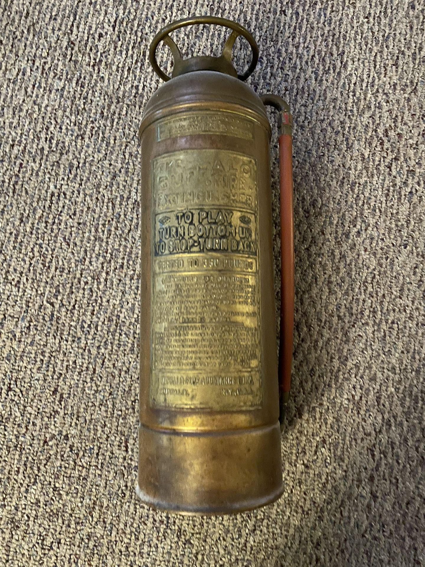 Vintage Copper Fire Extinguisher