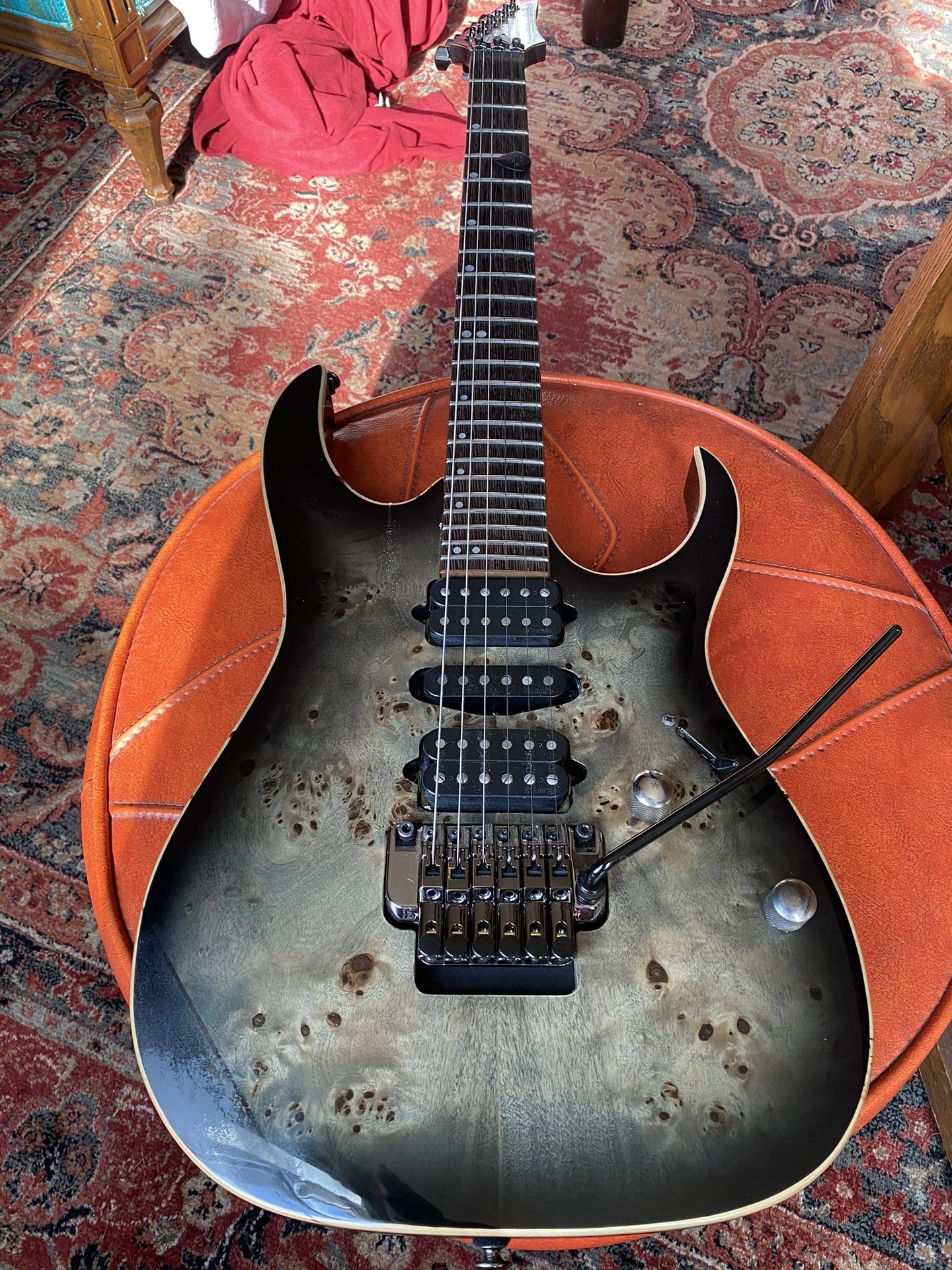 Ibanez RG1070PBZ Charcoal Black Burst