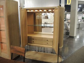 Universal Westmont Bar Cabinet - Light Natural Oak | Cupboard