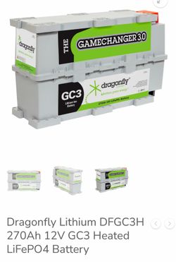 Dragonfly GC3H 270Ah Heated Lithium Battery (LiFePO4) – RV, Solar, Off-Grid