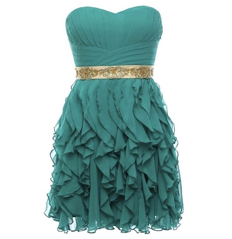 HUGE QUANTITY Teal Strapless Party Dress S/M/L