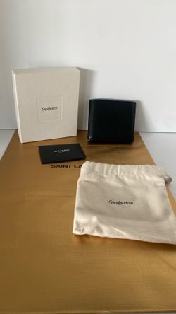 Saint Laurent Fold Wallet Black 