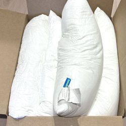 SET OF 4 Auranta Bed Pillows Queen Size Adjustable Hotel Bed Pillows, Soft