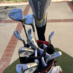 Women Golf Club For Right Hand (Taylormade Driver And Fairway Wood,Nike Hybrid And King Cobra Ladies Iron Set (5-P,Gap Wedge)odyssey Putter And Taylor
