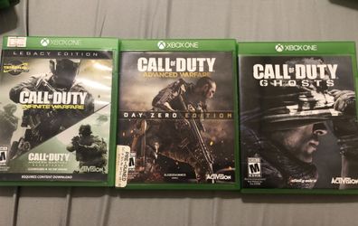 Xbox one call of duty video games $30 for all 3
