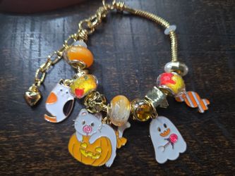 Halloween Charm Bracelet Gold-Tone