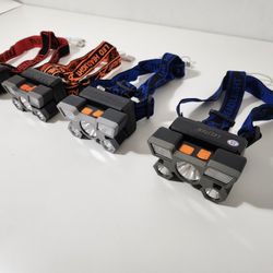 4pcs 5LED with Built-in 18650 Battery USB Rechargeable Portable Flashlight Lantern Torch Headlamp Outdoor Camping Headlight fishing

