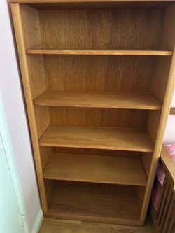 6’ Oak Book Shelf