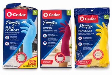 O-Cedar Playtex Rubber Gloves 3-Pack Bundle