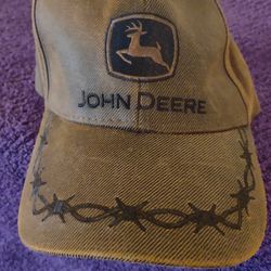 Light Brown John Deere Logo Adjustable Baseball Hat