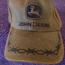 Light Brown John Deere Logo Adjustable Baseball Hat