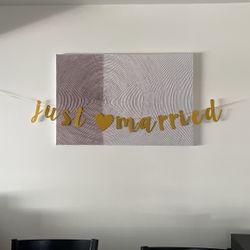 Just Married banner 