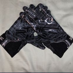 🏈 Adidas Boys Adizero 5-Star 8.0 Three Stripe Life Recover Gloves Boys Large       Make An Offer 
