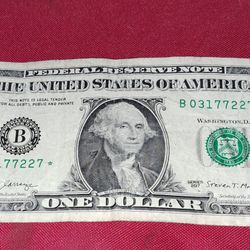 STAR NOTE LOW SERIAL NUMBER  Fancy 