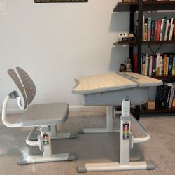 Adjustable Kids Desk And Chair Set