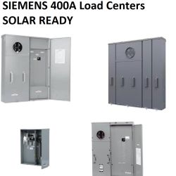 Siemens SOLAR Ready, Meter-Load Center Combination, 1-Phase, 3-Wire 120/240V AC ** 400A All Types 
