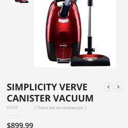 LIKE NEW SIMPLICTY CANISTER VACCUUM CHEAPPP ONLY $65 BUCKS