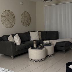 Microsuede Sectional 