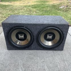 Subwoofer Box 12” 2 Dual Subs  