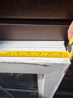 White Aluminum Window Frame