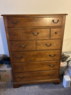 Brown Wood Dresser