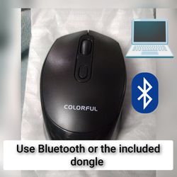 Bluetooth or Dongle wireless rechargeable mouse