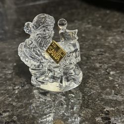 Waterford crystal Santa collecting the mail figurine 