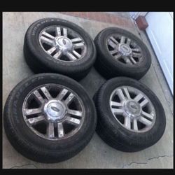 4 X 265/60r18 6x135 6x5.31 Stock Ford F-150 Expedition Wheels Rims With Tires!!!!!!!!!!!!!!