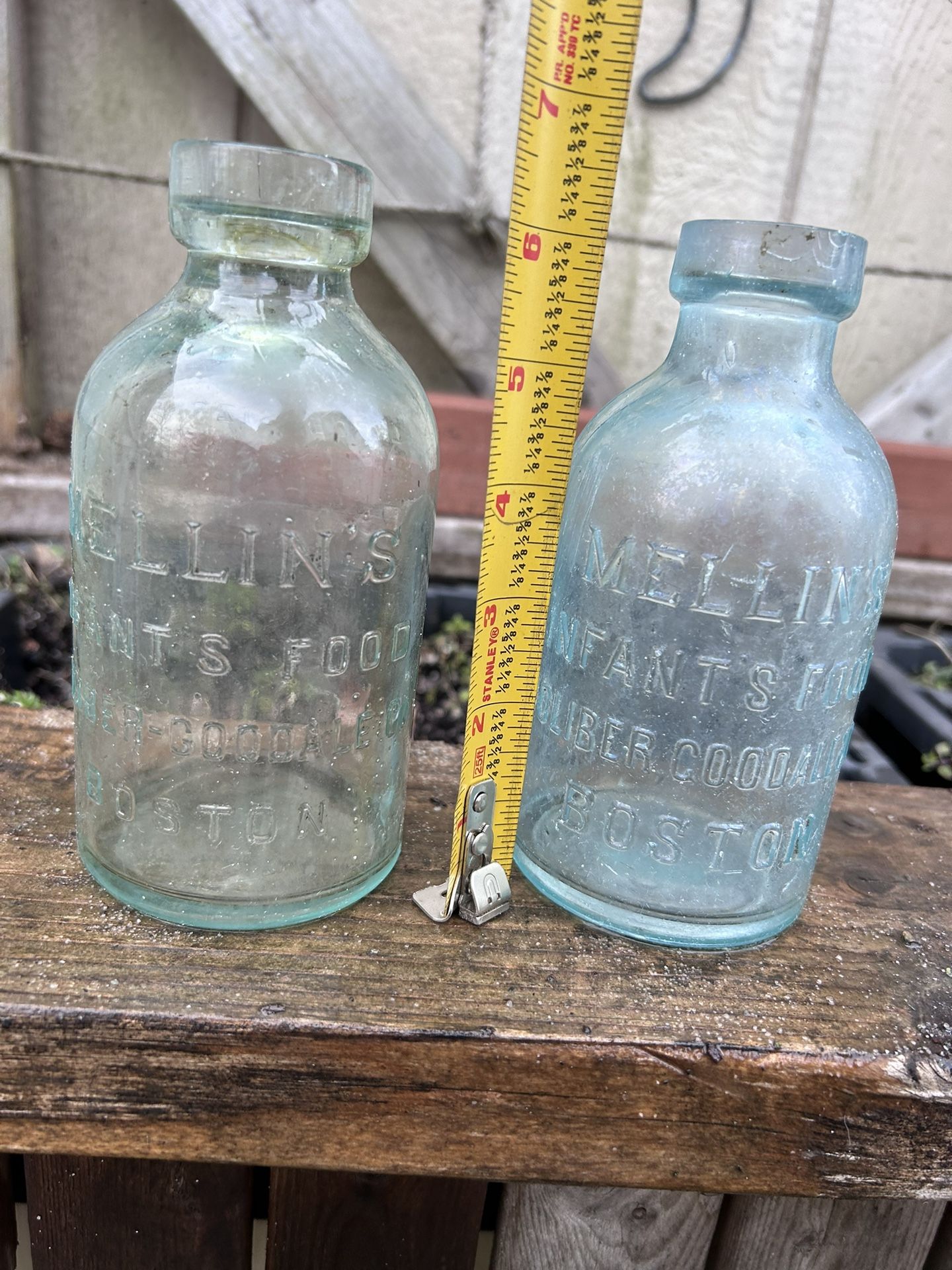 1880's Mellin's Infant's Food Bottles Doliber Goodale Co