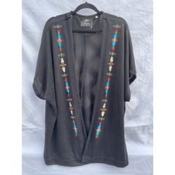 Panhandle Women's Aztec Embroidered Kimono Sweater
