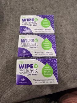 Wipes for lenses