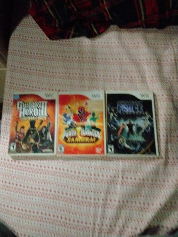 3 Nintendo Wii Games
